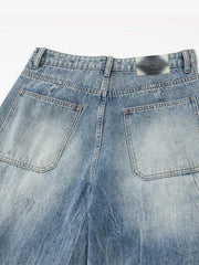 Vintage Cargo Pocket Washed Barrel Jeans