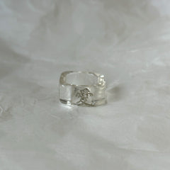 Transparent Ring with "Love" in Chinese