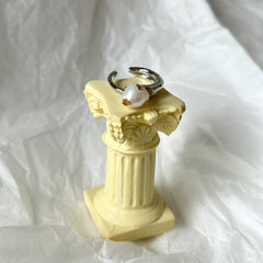 Duck Shape Siver Ring with Gold Plating