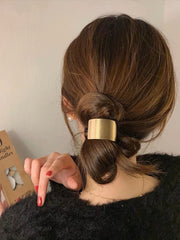 Gold Metal Hair Tie