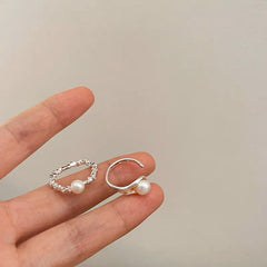 Silver Plated Pearl Ring