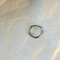 Silver-Plated Irregular Shape Ring