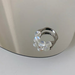 Moon Stone Silver Ring