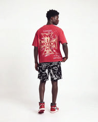 Mixed Emotions Crimson Tee Red