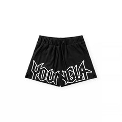YOUNG LA Summer New Sports and Fitness Shorts Mesh Quick drying Breathable Basketball Training Shorts Casual Beach Shorts