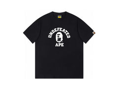 High version cross-border summer new trendy brand BAPE Little Ape Man letter seamless cylindrical 260G pure cotton short sleeved T-shirt (25)