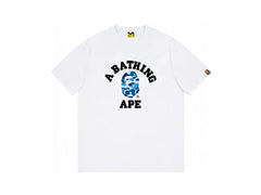 High version cross-border summer new trendy brand BAPE Little Ape Man letter seamless cylindrical 260G pure cotton short sleeved T-shirt (32)