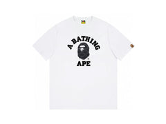 High version cross-border summer new trendy brand BAPE Little Ape Man letter seamless cylindrical 260G pure cotton short sleeved T-shirt (10)