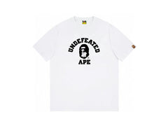 High version cross-border summer new trendy brand BAPE Little Ape Man letter seamless cylindrical 260G pure cotton short sleeved T-shirt (25)