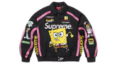 Supreme x SpongeBob SquarePants Jeff Hamilton Racing Jacket Black