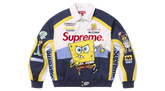 Supreme x SpongeBob SquarePants Jeff Hamilton Racing Jacket White