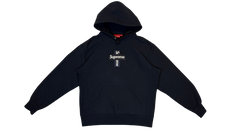 Supreme Cross Box Logo Hoodie Navy (P)
