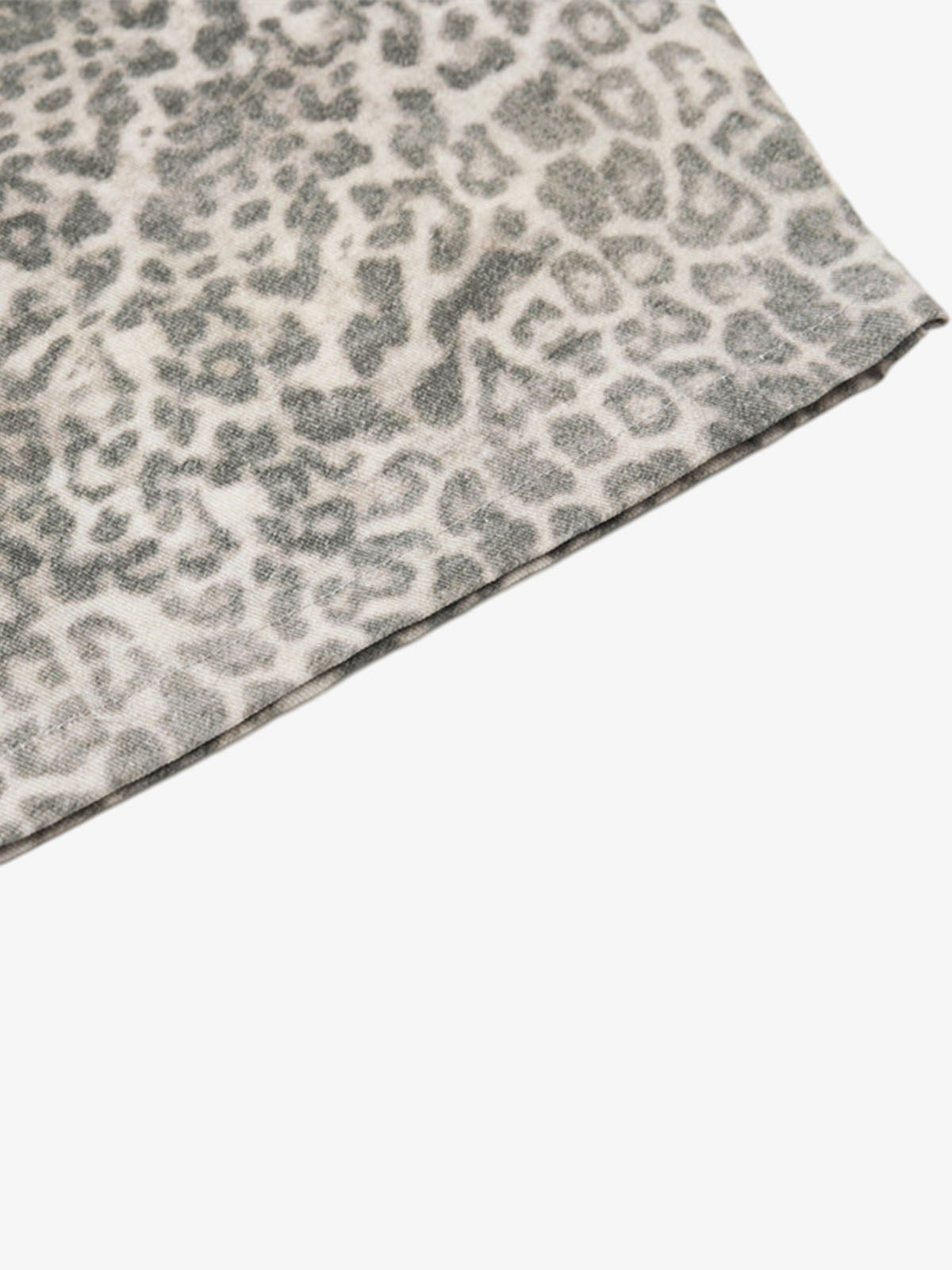 Street Leopard Camouflage Pleated Barrel Jeans - 2636