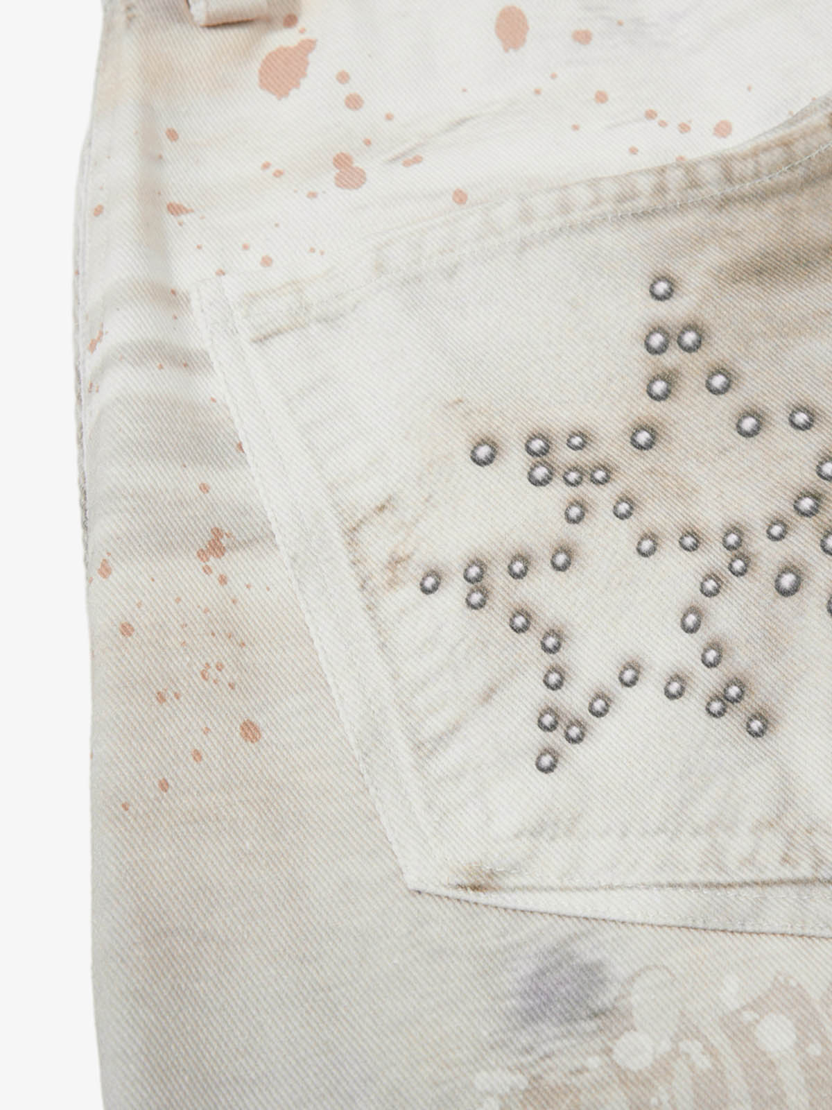 Wing Rivet Dirty Wash Jeans
