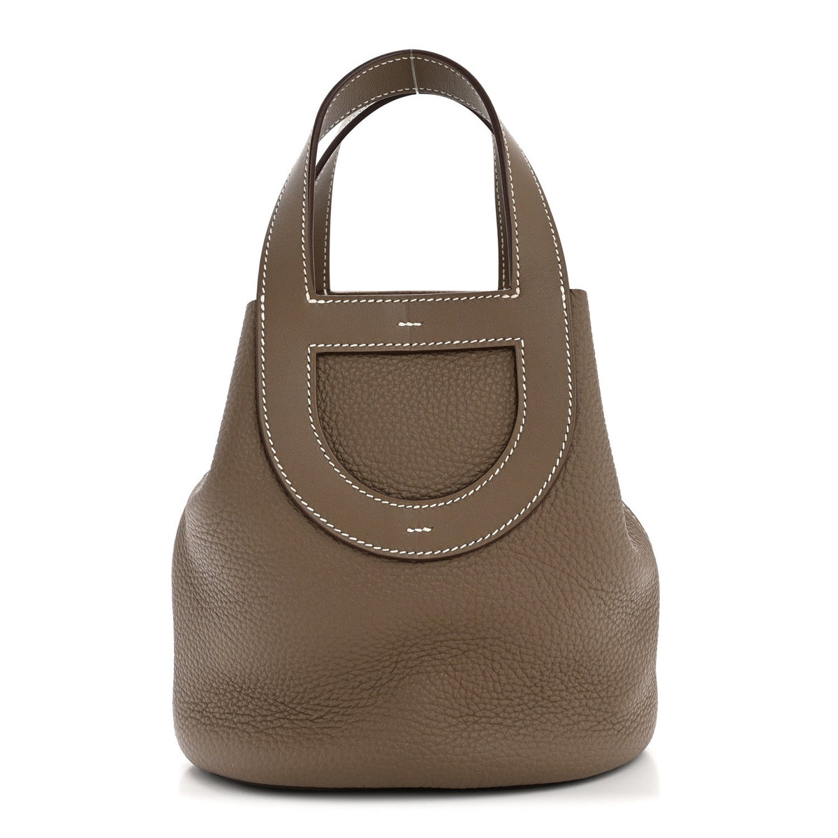 Taurillon Clemence Swift In-The-Loop 18 Bag Etoupe