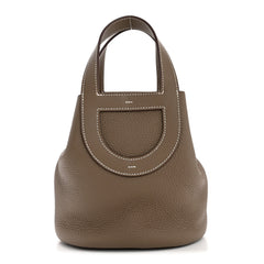 Taurillon Clemence Swift In-The-Loop 18 Bag Etoupe