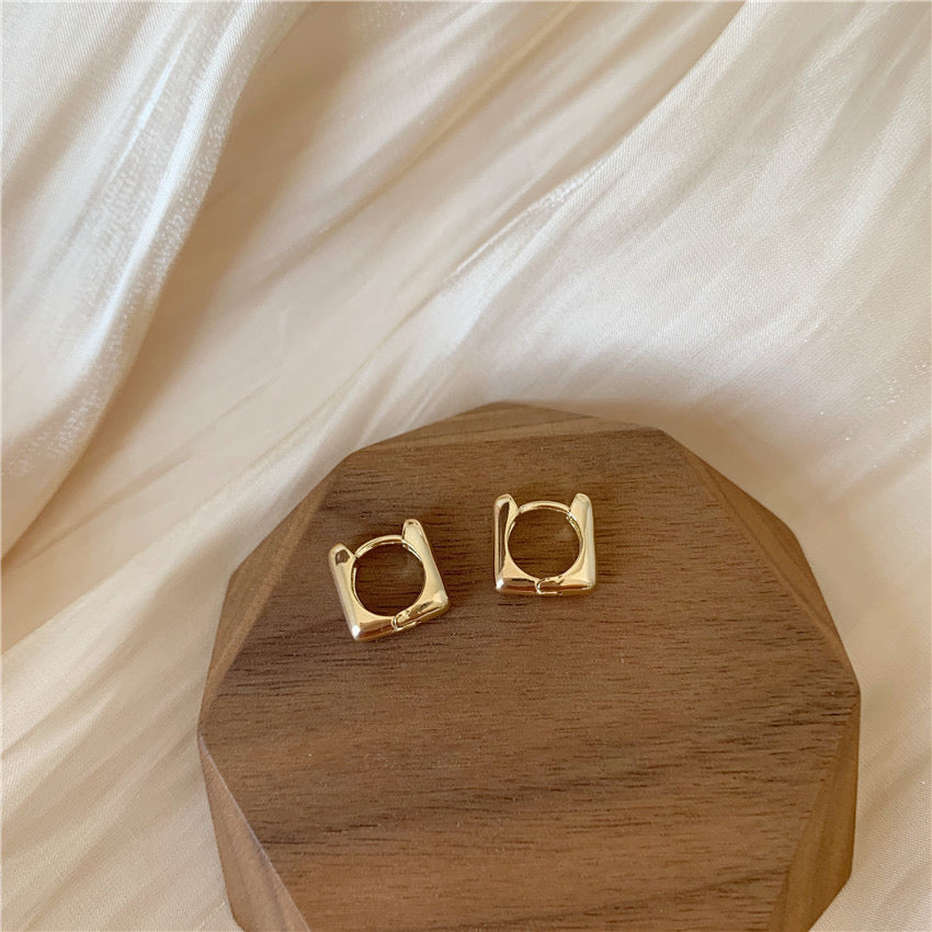 Gold Plated Huggie Earrings