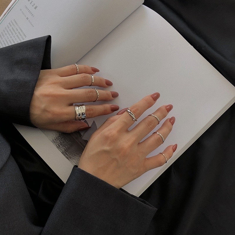 Silver and Gold Ring Sets