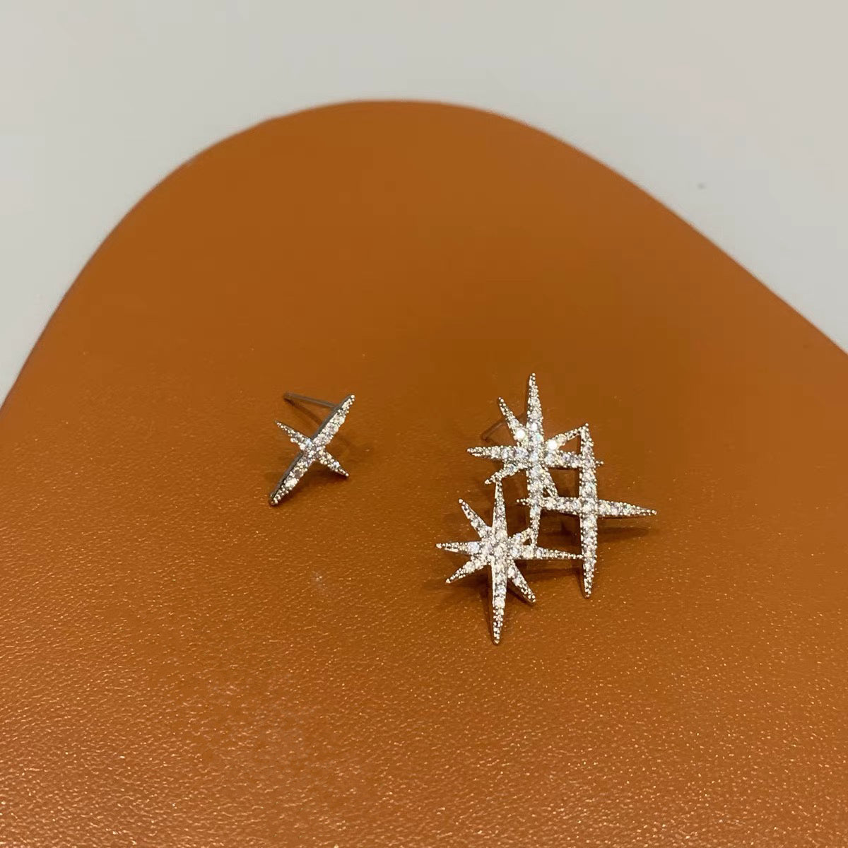 Unmatched Diamond Stud Earrings