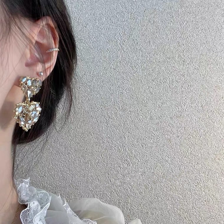 Unmatched Crystal Drop Earrings