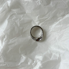 Silver-Plated Ring with Numbers
