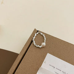Silver Plated Pearl Ring