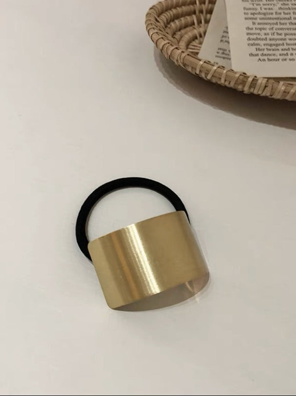 Gold Metal Hair Tie