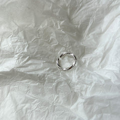 Silver-Plated Alphabets Ring