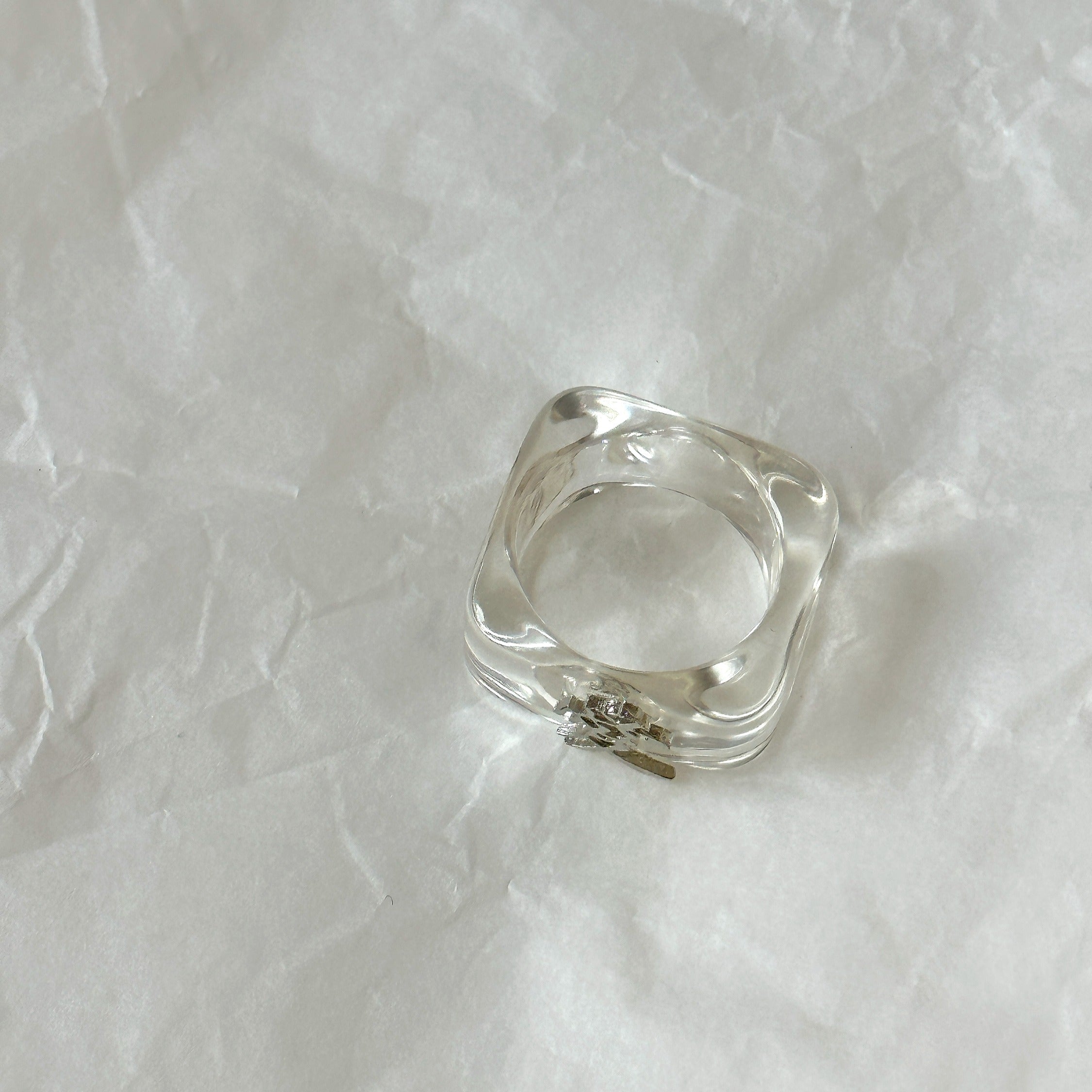 Transparent Ring with "Love" in Chinese