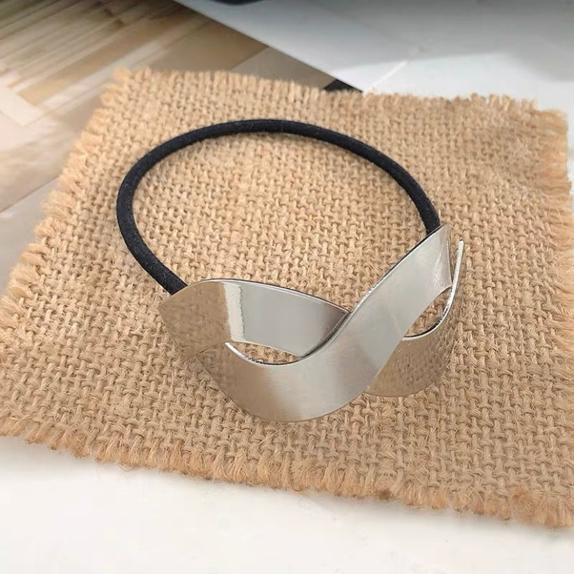 Silver Hair Tie