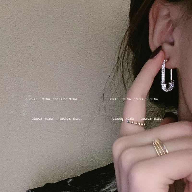 Clip Shape Silver Plated Earrings