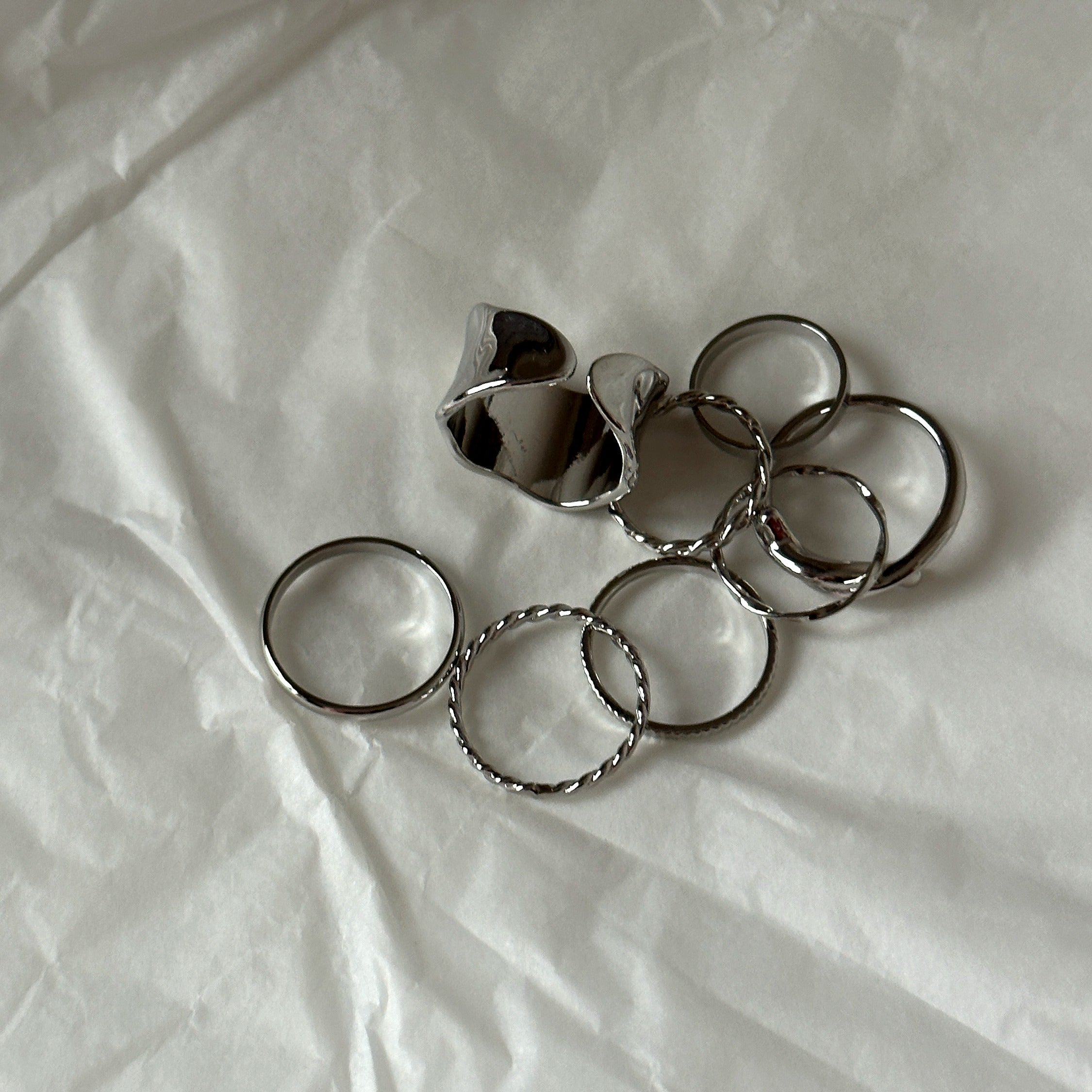 Silver and Gold Ring Sets
