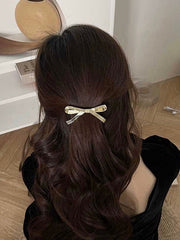 Gold Bow-knot Metal Hair Clip