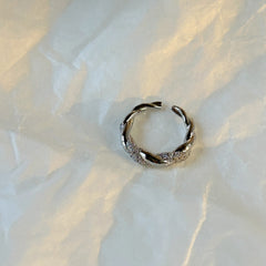 Silver-Plated ring with Diamonds
