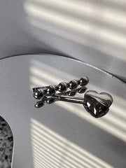Silver Hair Clip Set