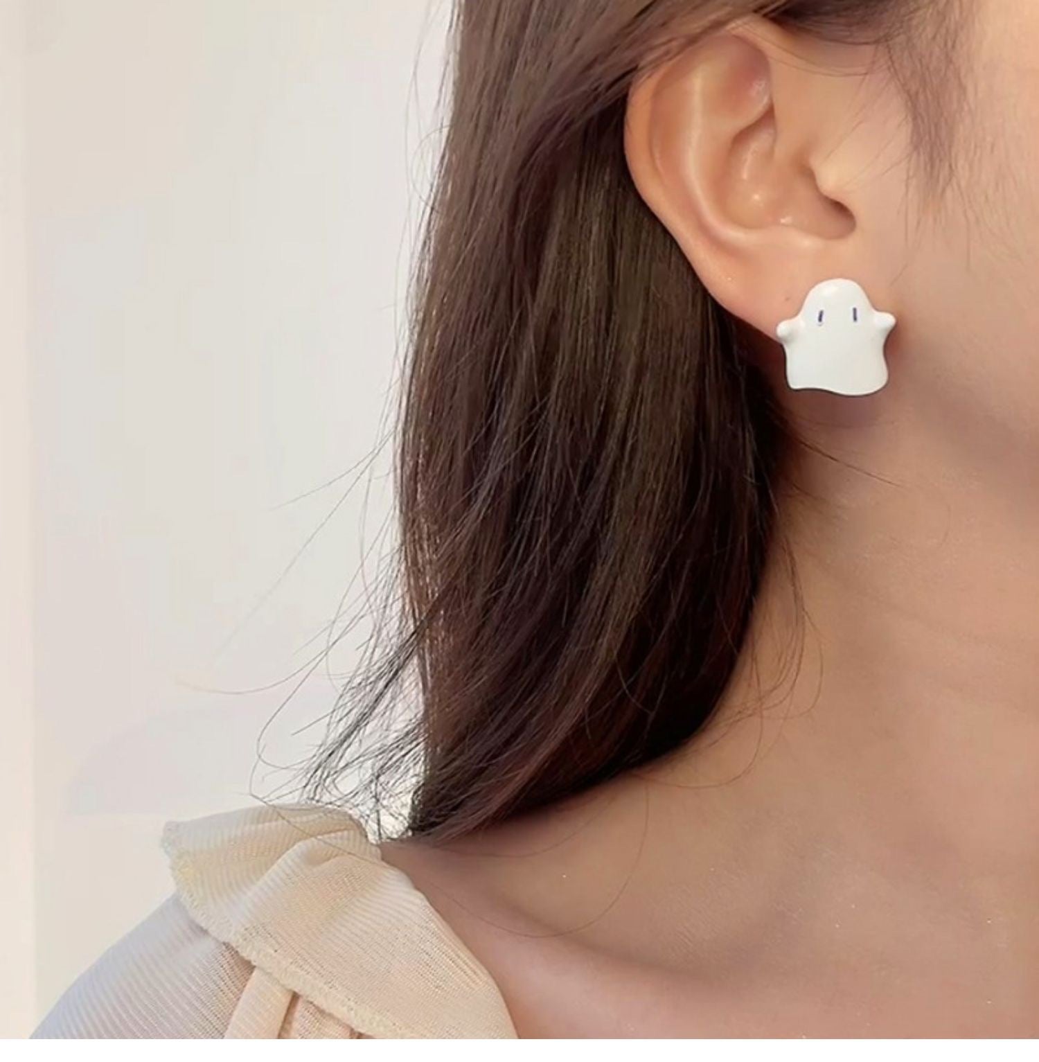 Ghost Stud Earrings