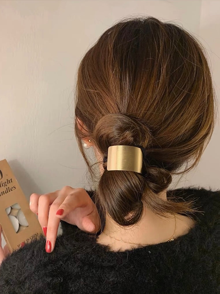Gold Metal Hair Tie