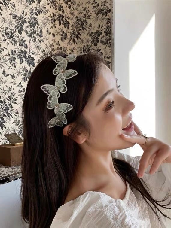 White Butterfly Headband