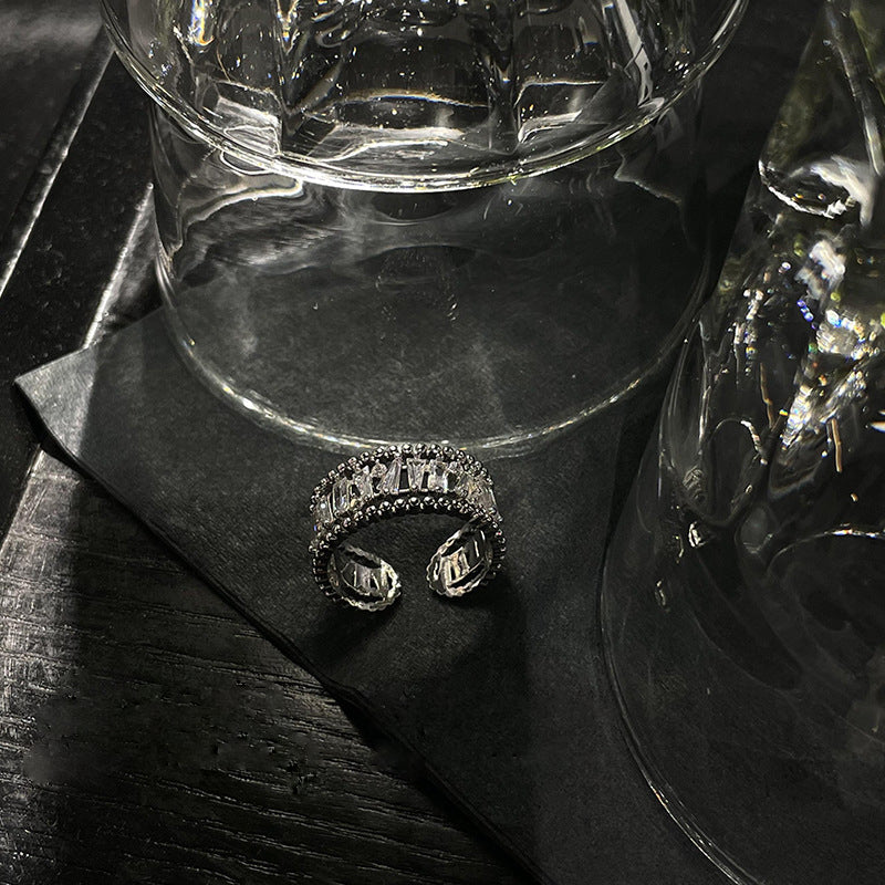 Gold-Plated Ring with Diamonds
