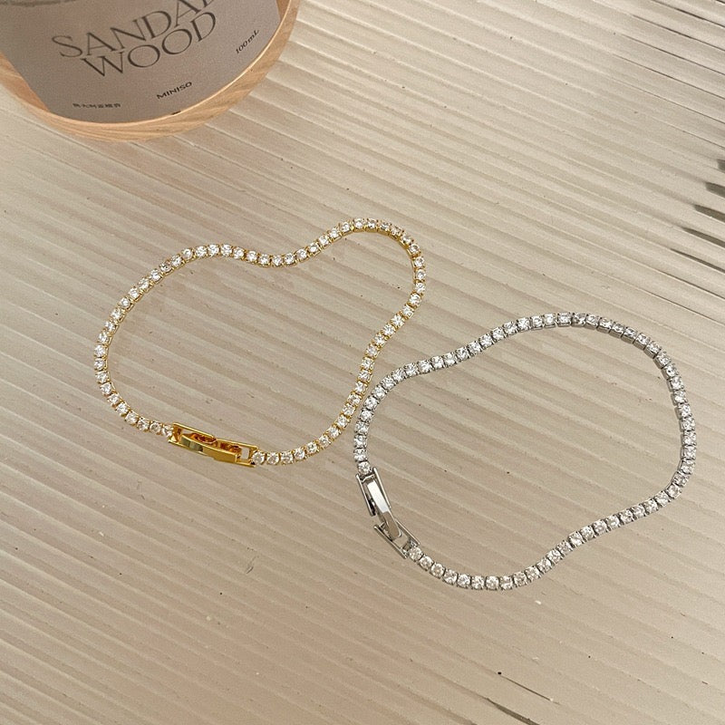 Diamond Box Chain Bracelet