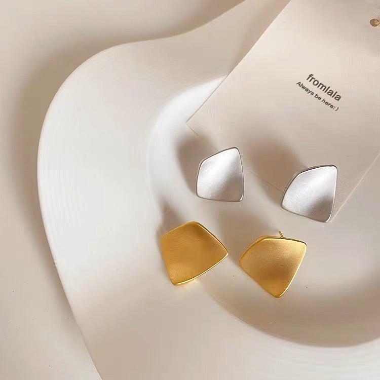 Irregular Shape Stud Earrings