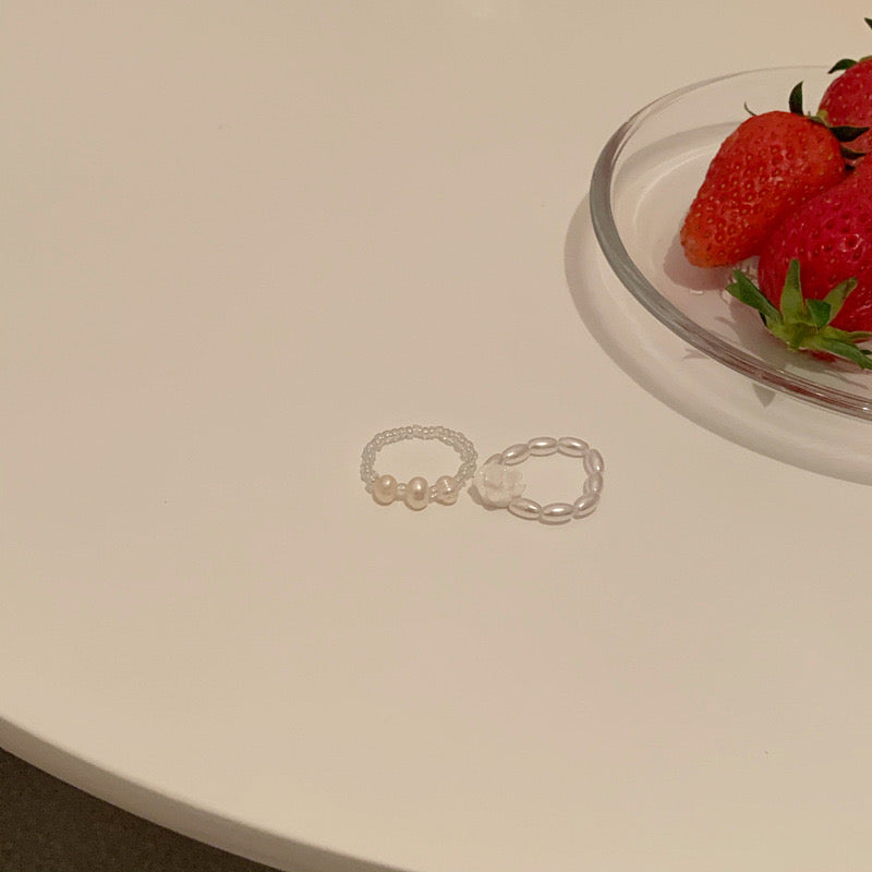 Pearl Ring Set