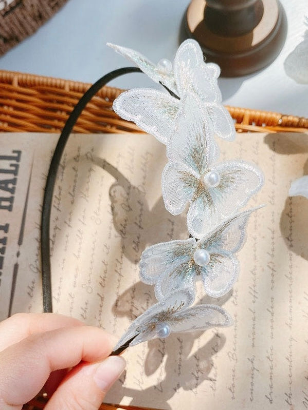 White Butterfly Headband