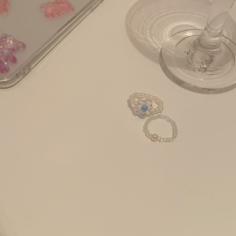 Pearl Ring Set