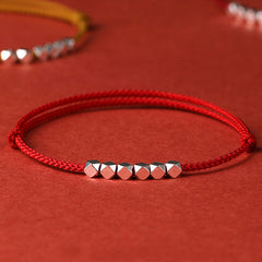 Red Woven Bracelet