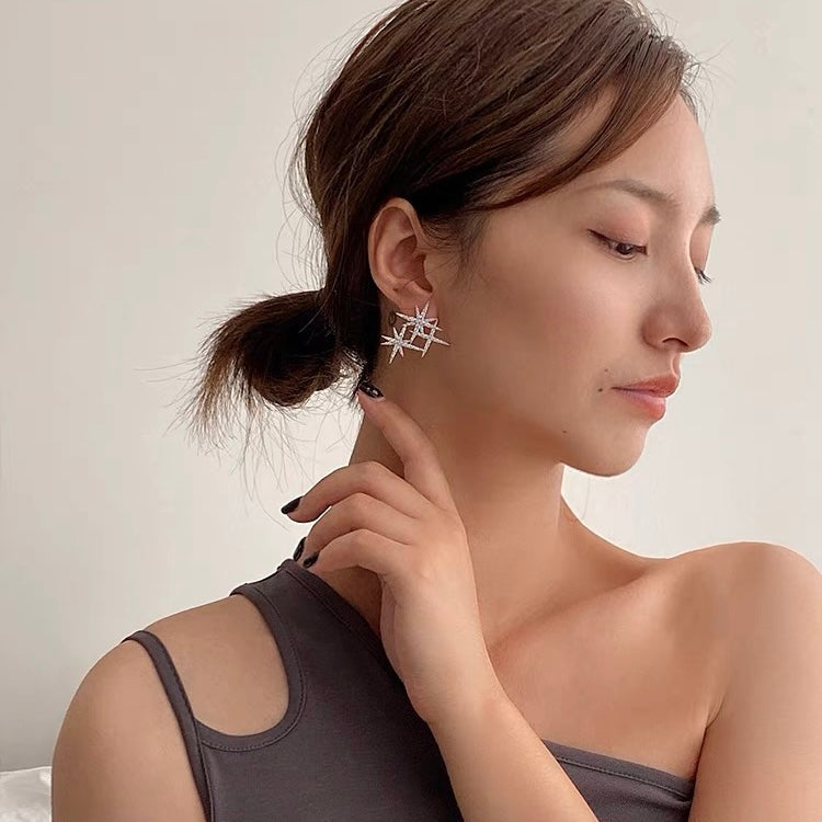 Unmatched Diamond Stud Earrings