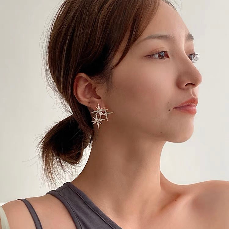 Unmatched Diamond Stud Earrings