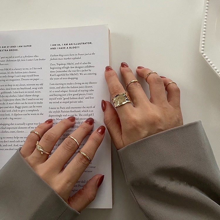 Silver and Gold Ring Sets