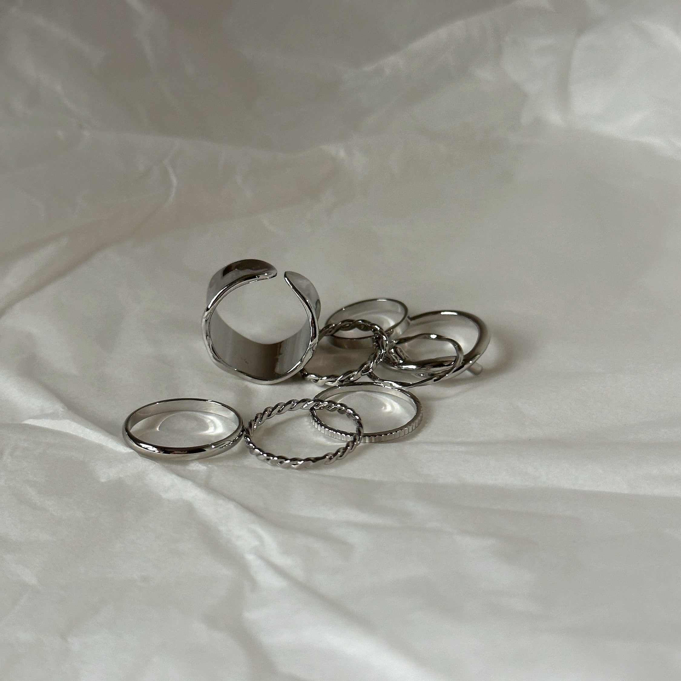 Silver and Gold Ring Sets