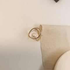 Gold Plated Ring with Pearl